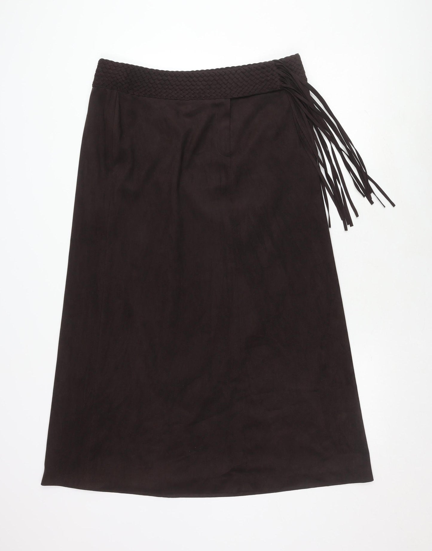 Next Women's Black Fringe Skirt Size 16