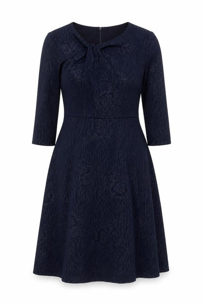 Kaliko Black Long Sleeve Dress, Size 10, Floral, Elegant