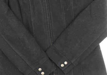 Amaranto Women's Black Wool Zip Jacket Size 10