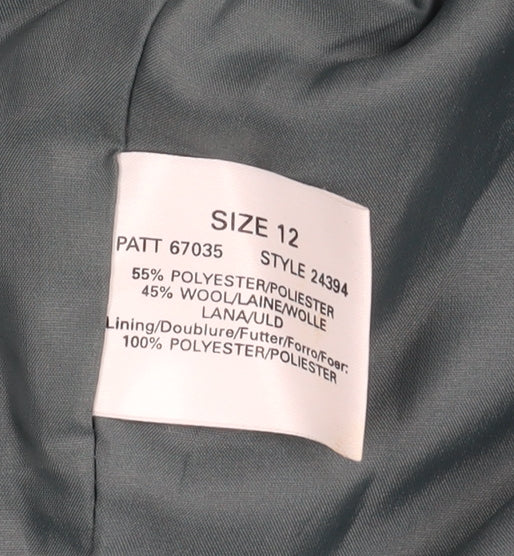 Precis Petite Women's Green Blazer Size 12 Lined Elegant