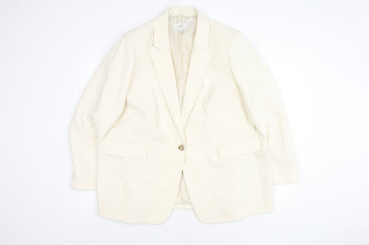 Marks and Spencer Women’s Ivory Blazer, Size 24