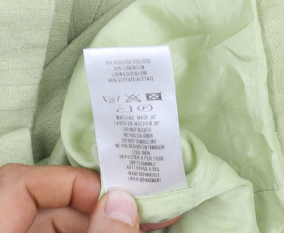 Kaliko Women's Green Blazer, Size 12, Shawl Collar