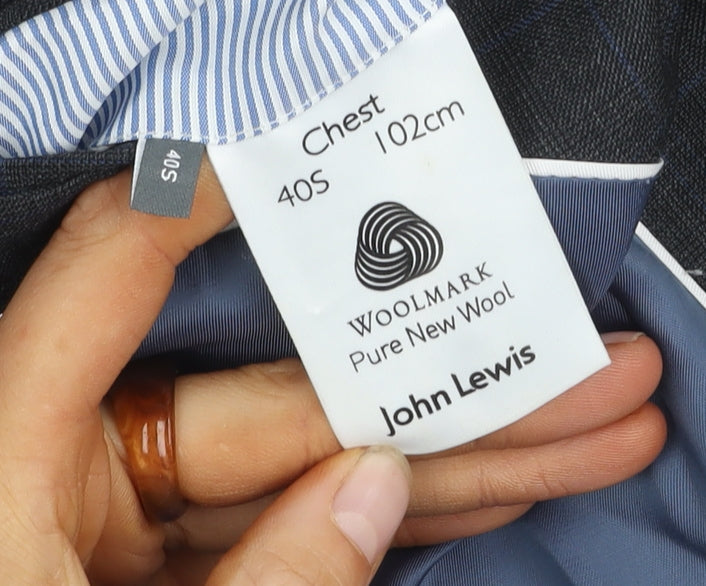 Mens UK Size 40 John Lewis Regular Grey Suit Jacket