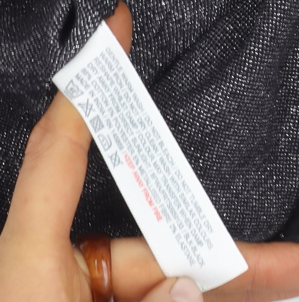 Fat Face Women's Black Pencil Skirt Size 8 Geometric