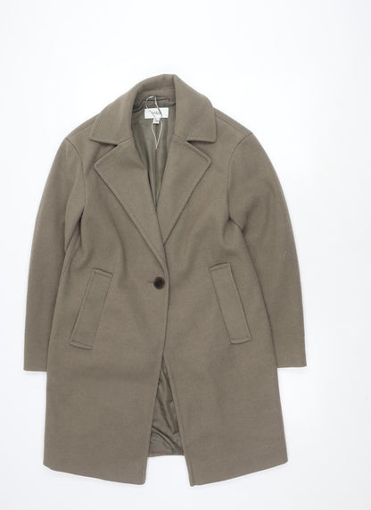 Womens UK Size 8 Marks and Spencer Grey Overcoat