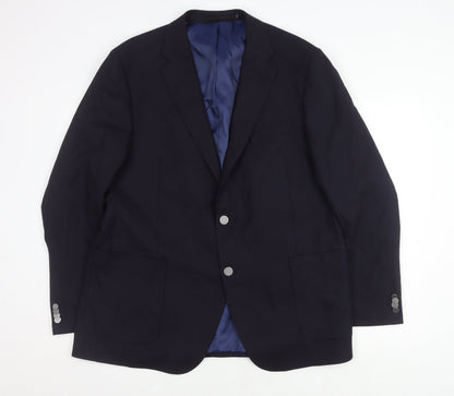 Mens UK Size 44 Marks and Spencer Regular Blue Suit Jacket