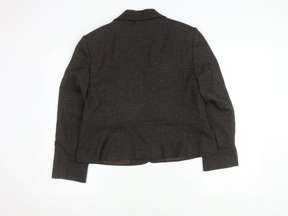 Marks and Spencer Women's Petite Blazer, Size 16, Brown