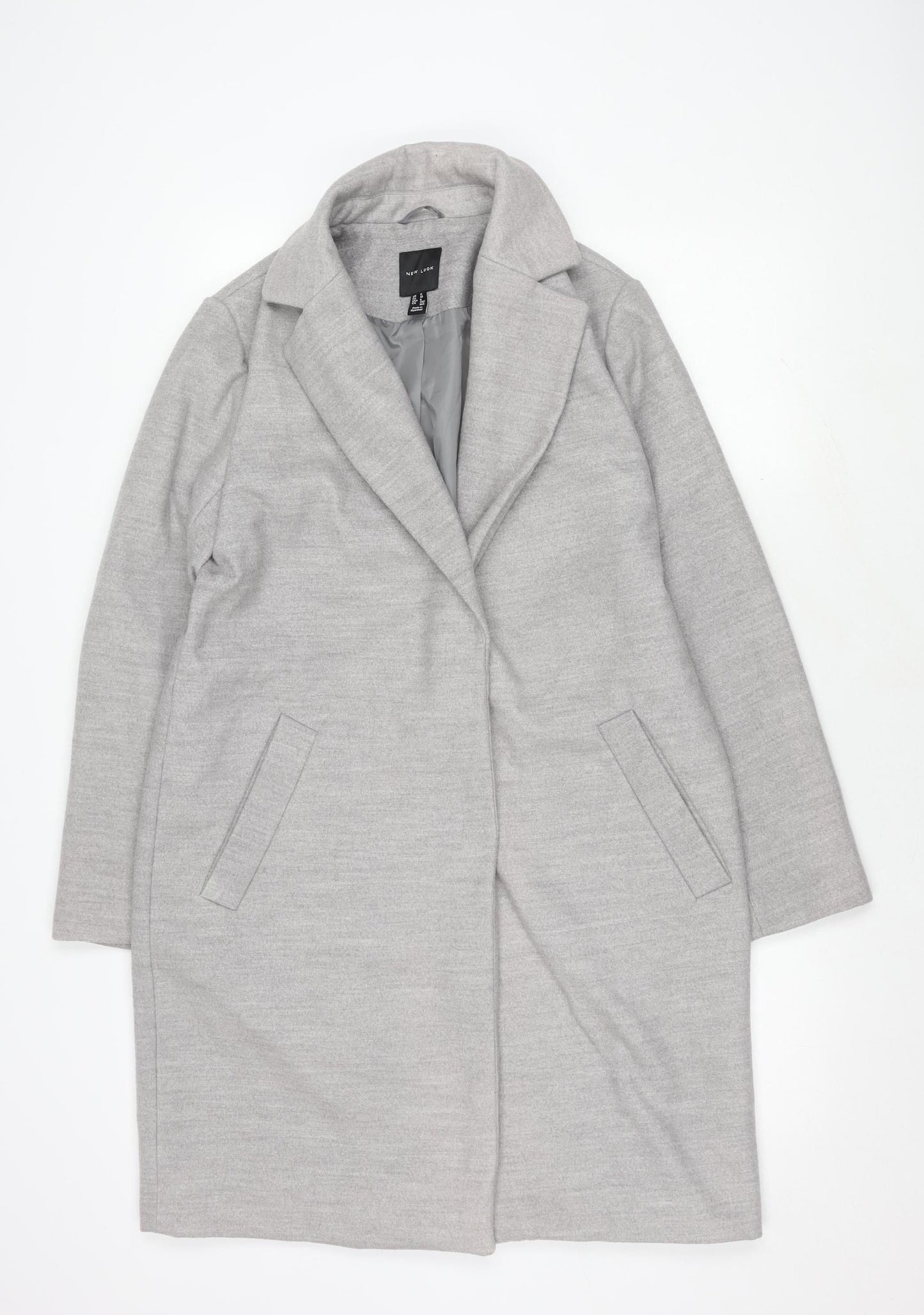 Womens UK Size 12 New Look Grey Basic Jacket