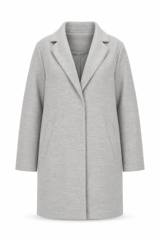 Womens UK Size 12 New Look Grey Basic Jacket