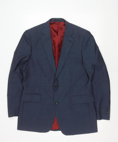 Mens UK Size 40 Chester Barrie Regular Blue Suit Jacket