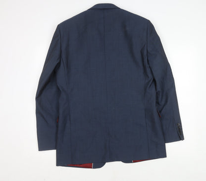 Mens UK Size 40 Chester Barrie Regular Blue Suit Jacket