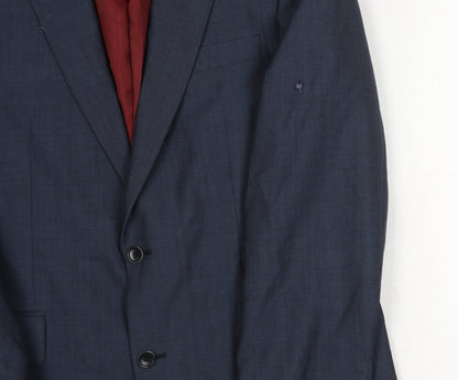 Mens UK Size 40 Chester Barrie Regular Blue Suit Jacket