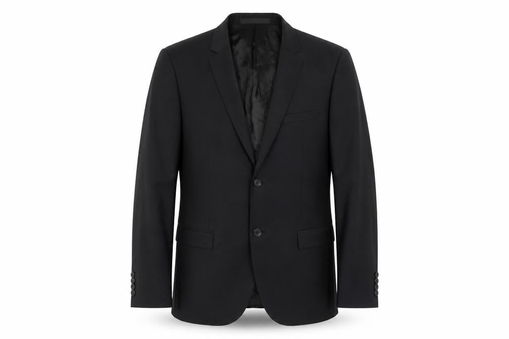Mens UK Size 40 Topman Regular Black Suit Jacket