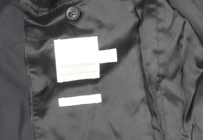 Mens UK Size 40 Topman Regular Black Suit Jacket