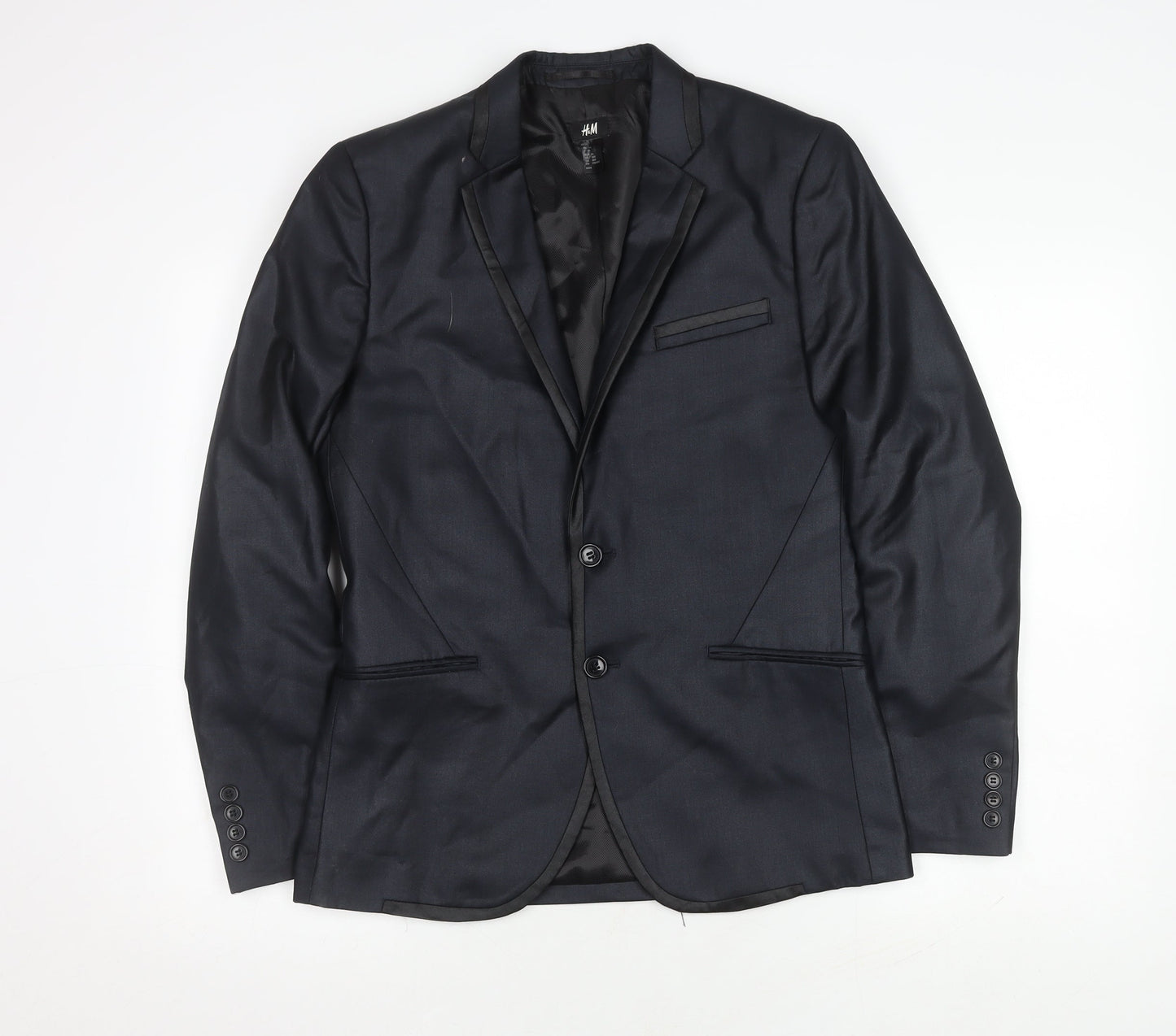 Mens UK Size 36 H&M Regular Blue Suit Jacket