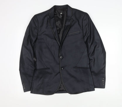 Mens UK Size 36 H&M Regular Blue Suit Jacket