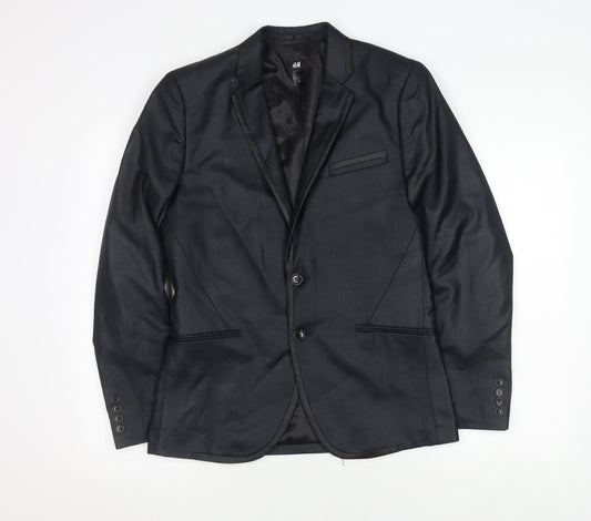 Mens UK Size 36 H&M Regular Blue Suit Jacket