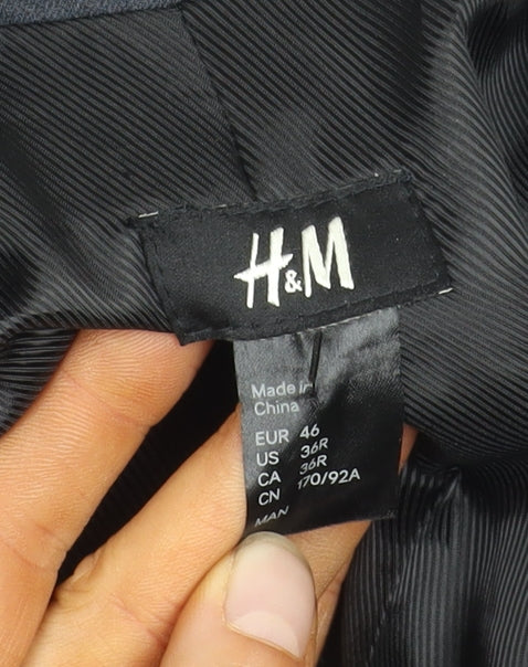 Mens UK Size 36 H&M Regular Blue Suit Jacket