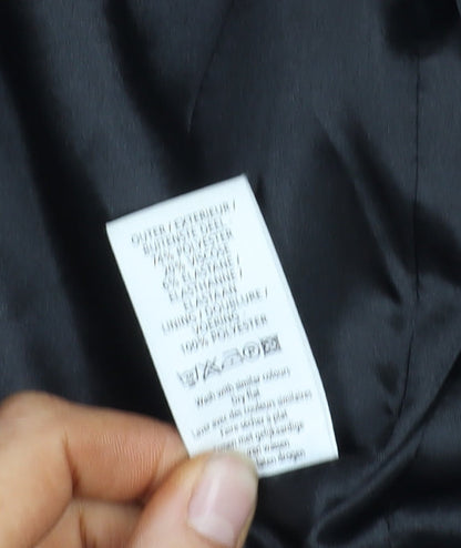 New Look Women's Black Pinstripe Blazer, Size S