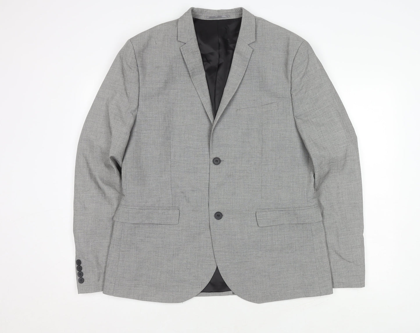 Mens UK Size 44 H&M Regular Grey Suit Jacket