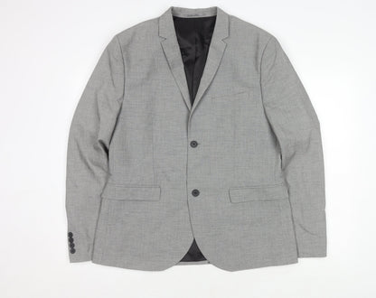 Mens UK Size 44 H&M Regular Grey Suit Jacket