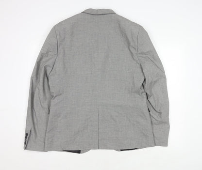 Mens UK Size 44 H&M Regular Grey Suit Jacket