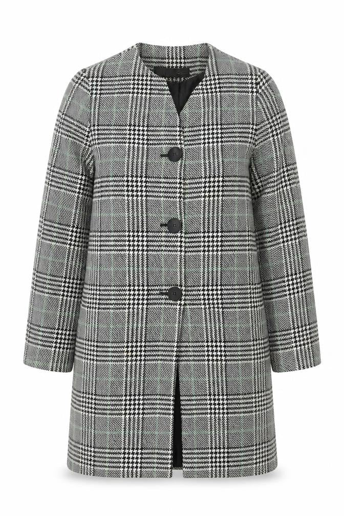 Zara Women's Mid-Length Check Blazer, Size S