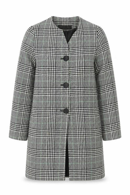 Zara Women's Mid-Length Check Blazer, Size S