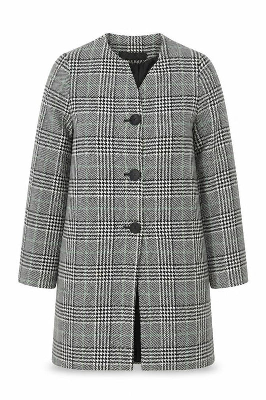 Zara Women's Mid-Length Check Blazer, Size S