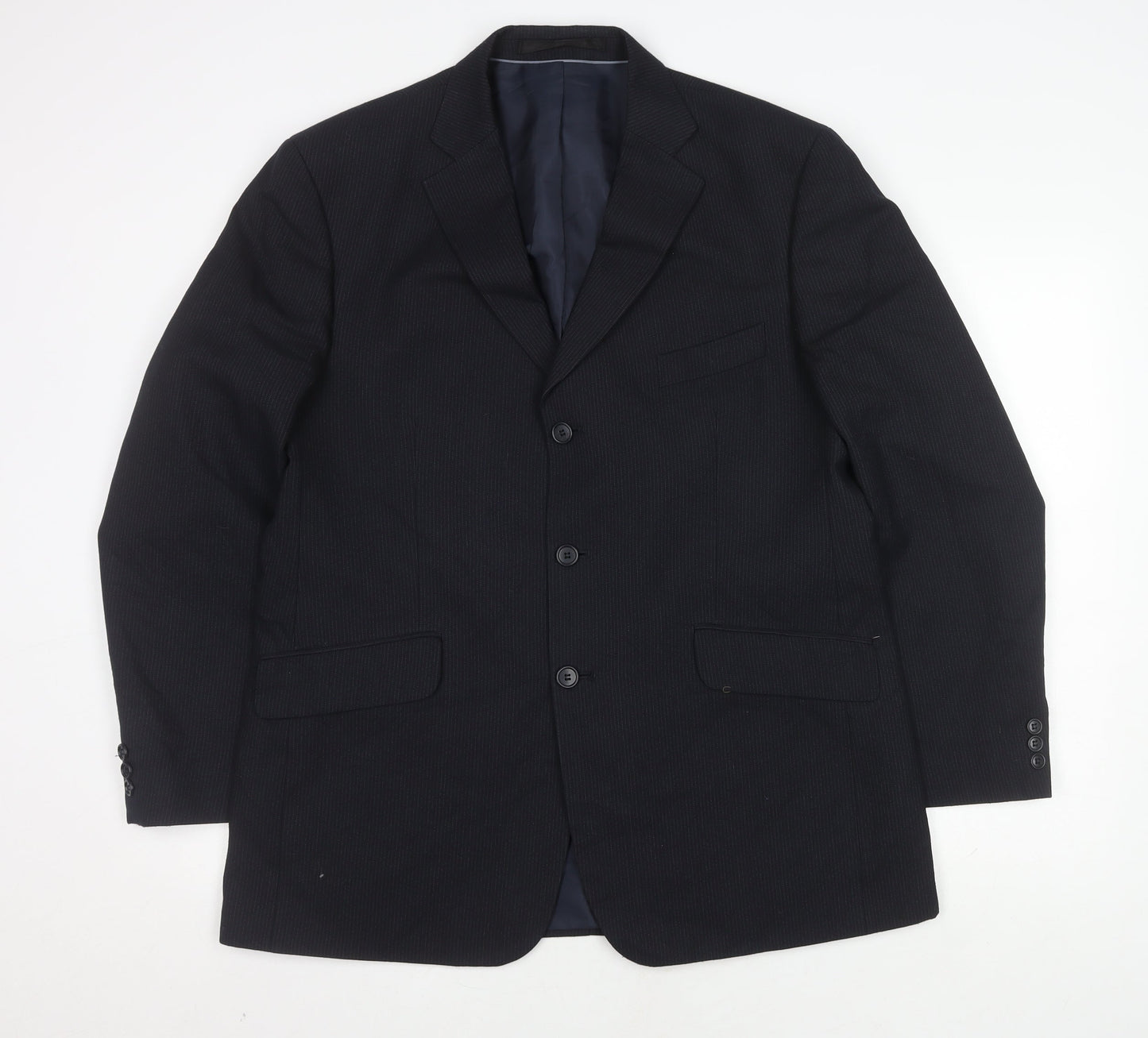Mens UK Size 42 Marks and Spencer Regular Blue Suit Jacket