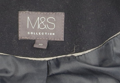 Marks and Spencer Women's Navy Quilted Coat Size 10