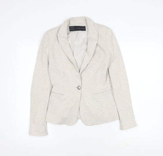 Zara Basic Women’s Ivory XS Slim Suit Jacket