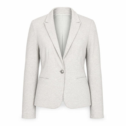 Womens UK Size XS Zara Basic Regular Ivory Suit Jacket