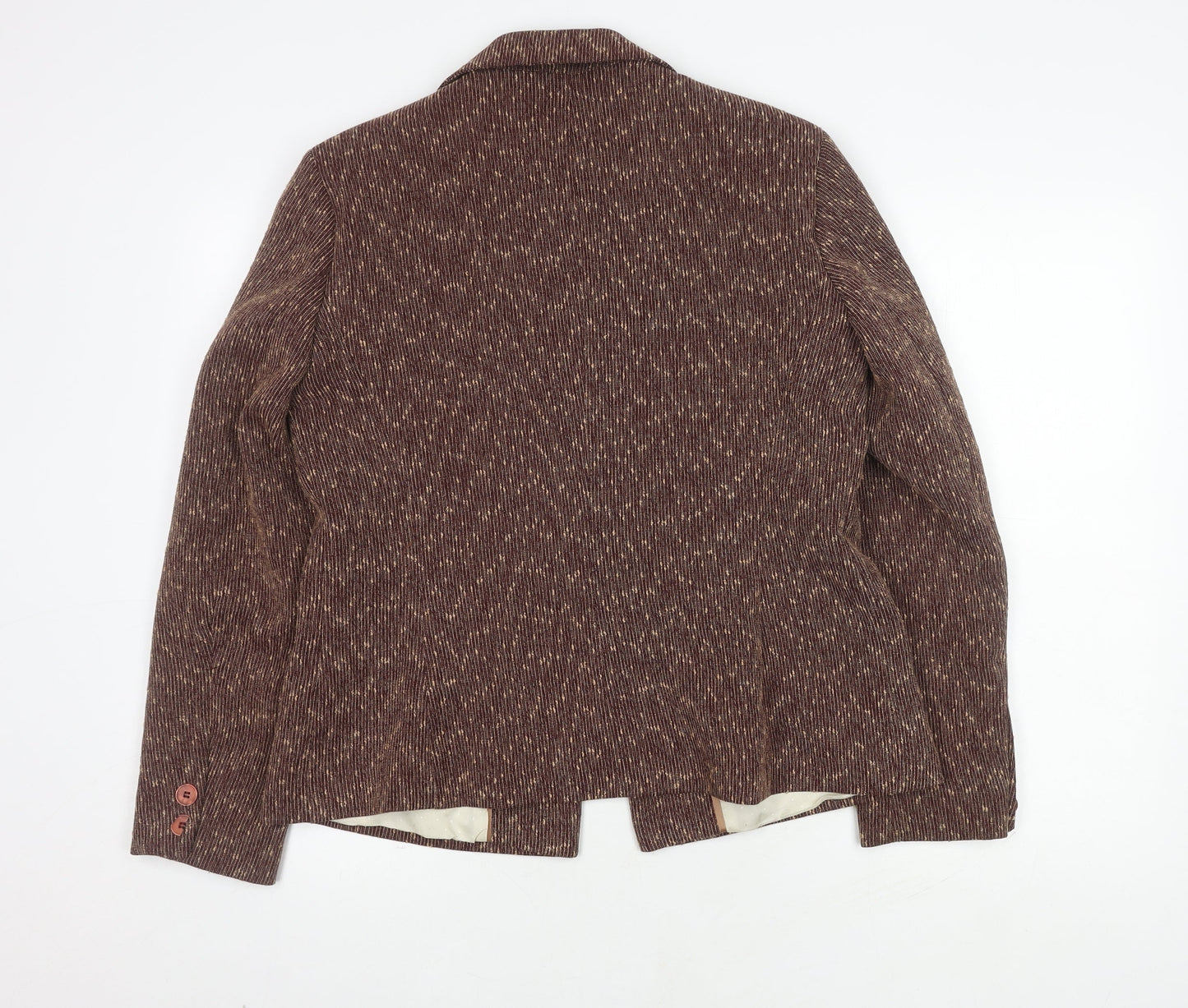 Klass Women's Brown Flecked Blazer, Size 16, Two-Button