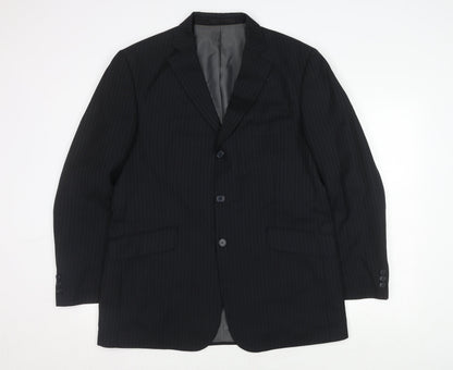 Mens UK Size 42 Marks and Spencer Regular Blue Suit Jacket