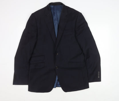 Mens UK Size 40 John Lewis Regular Blue Suit Jacket