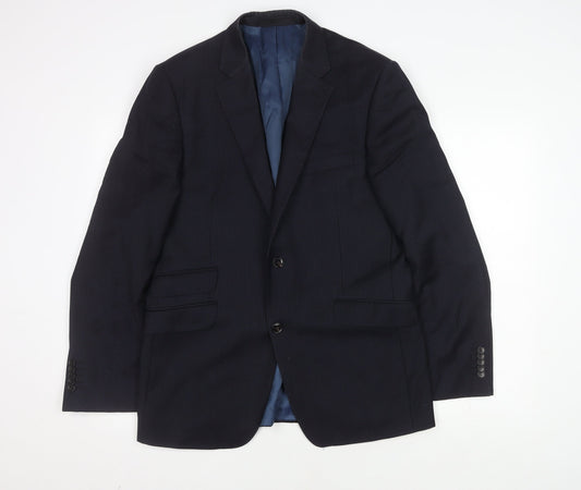 Mens UK Size 40 John Lewis Regular Blue Suit Jacket