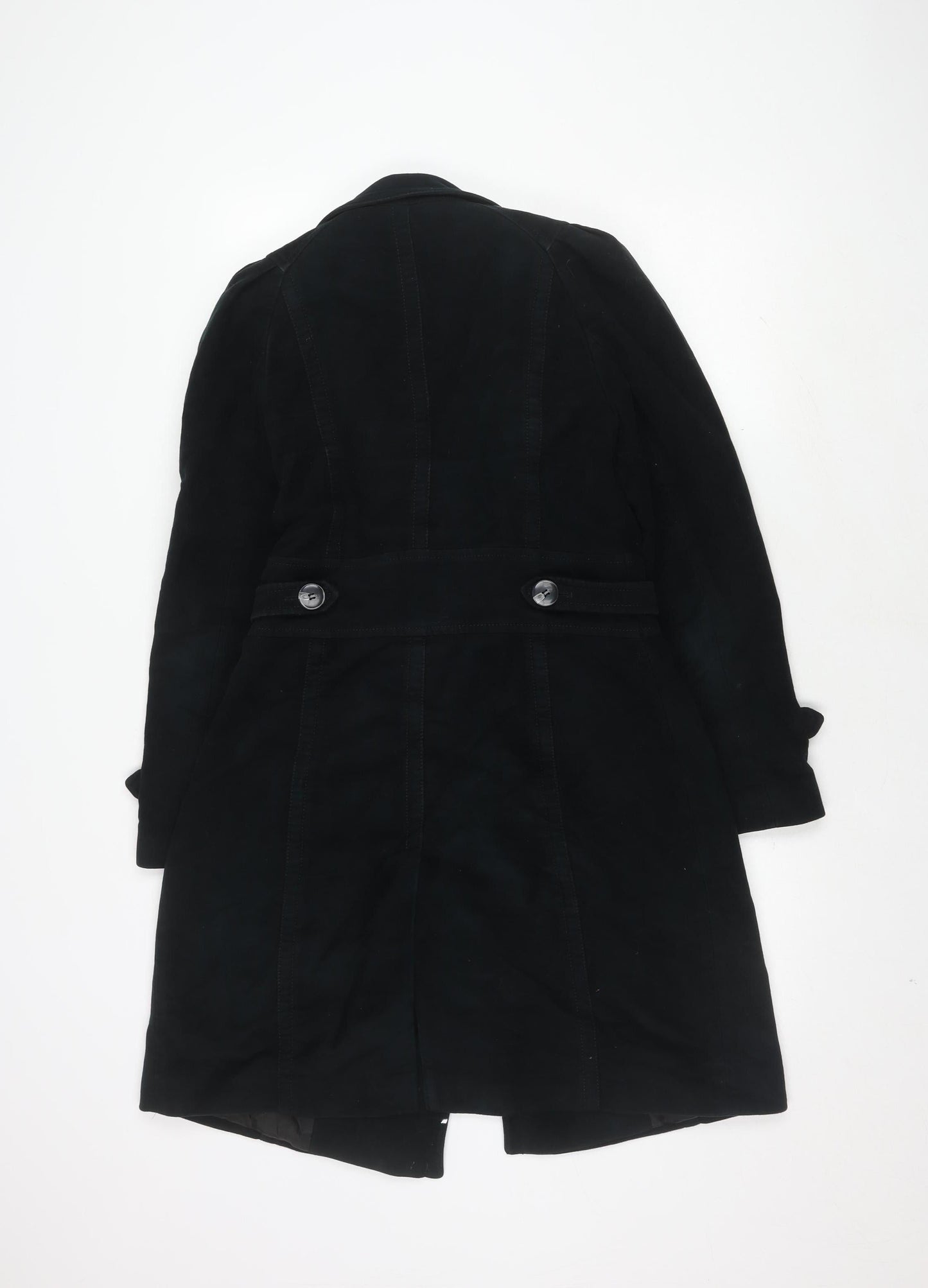 Womens UK Size 8 NEXT Black Overcoat