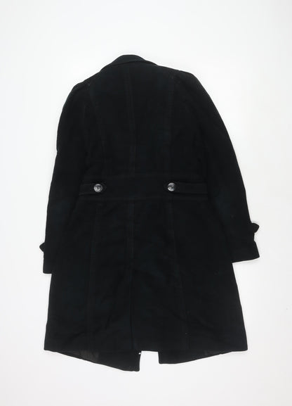 Womens UK Size 8 NEXT Black Overcoat