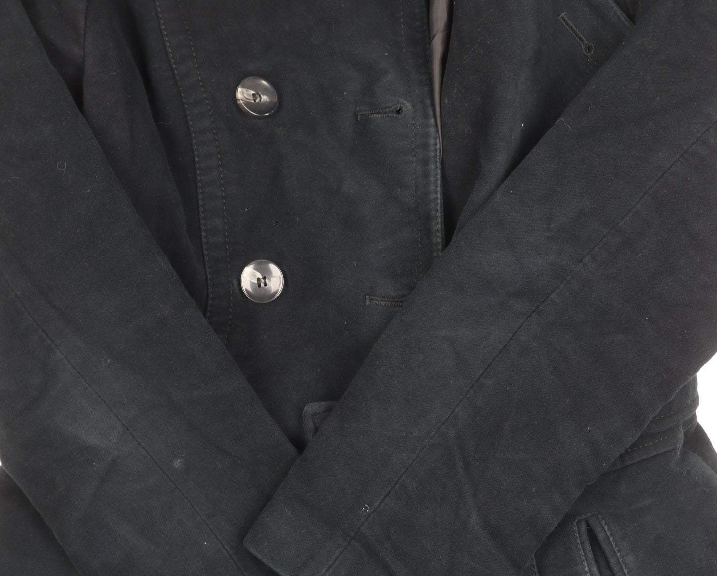 Womens UK Size 8 NEXT Black Overcoat