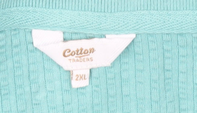 Cotton Traders Men's Green 2XL Polo Shirt