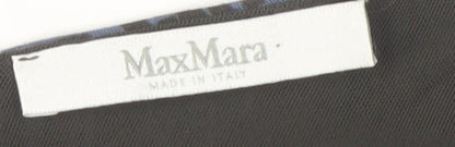 Max Mara Women’s Blue Sheath Dress Geometric Size 18