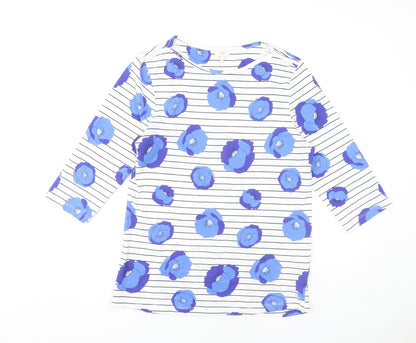 Cotton Traders Women's Multicoloured Floral T-Shirt Size 10