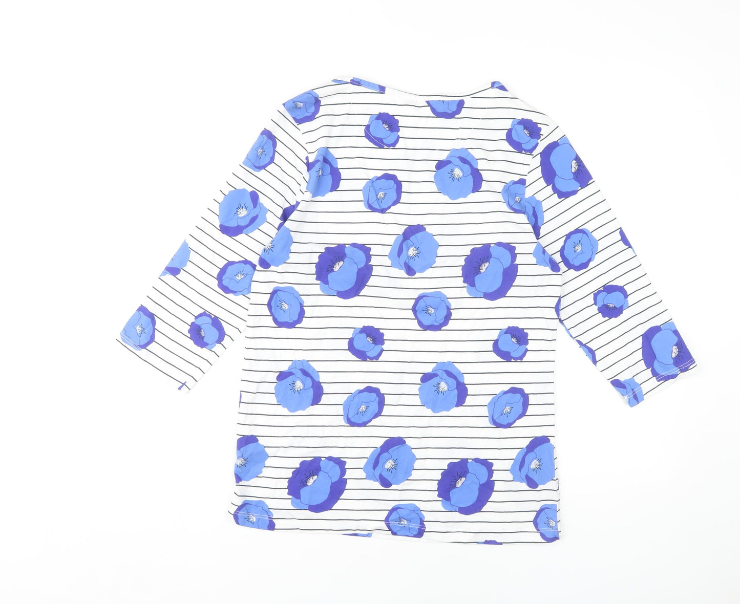 Cotton Traders Women's Multicoloured Floral T-Shirt Size 10