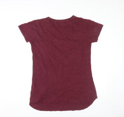 Unisex Adults UK Size S Harry Potter Red  T-Shirt