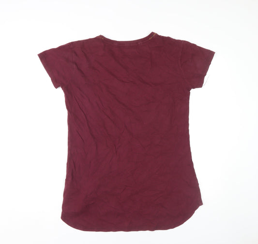Unisex Adults UK Size S Harry Potter Red  T-Shirt