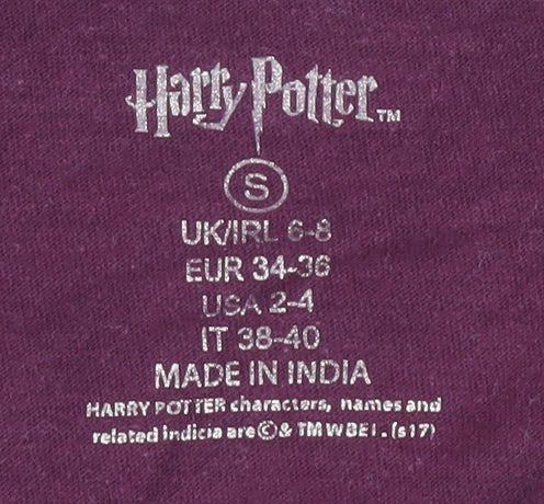 Unisex Adults UK Size S Harry Potter Red  T-Shirt