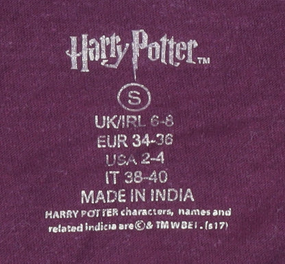 Unisex Adults UK Size S Harry Potter Red  T-Shirt