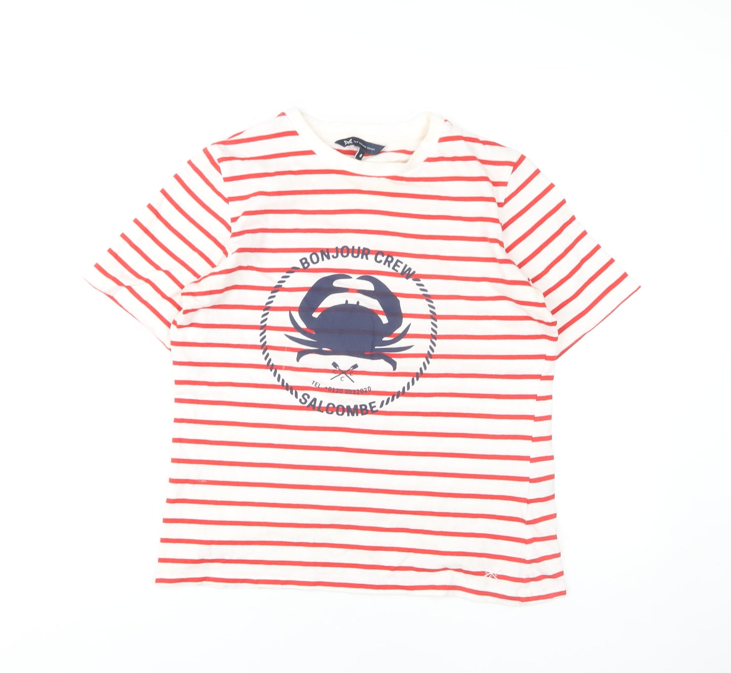 Womens UK Size 8 Crew Clothing Company Red  T-Shirt