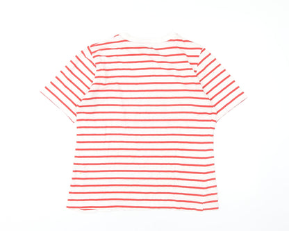 Womens UK Size 8 Crew Clothing Company Red  T-Shirt